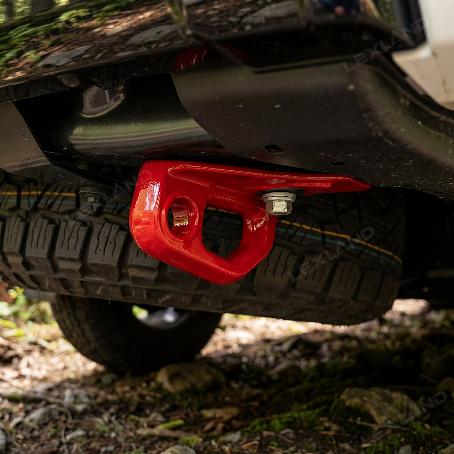 4Runner /Land Cruiser Rear Tow Hook TRD Style Rear Passenger-side Recovery Hook Red Tow Point