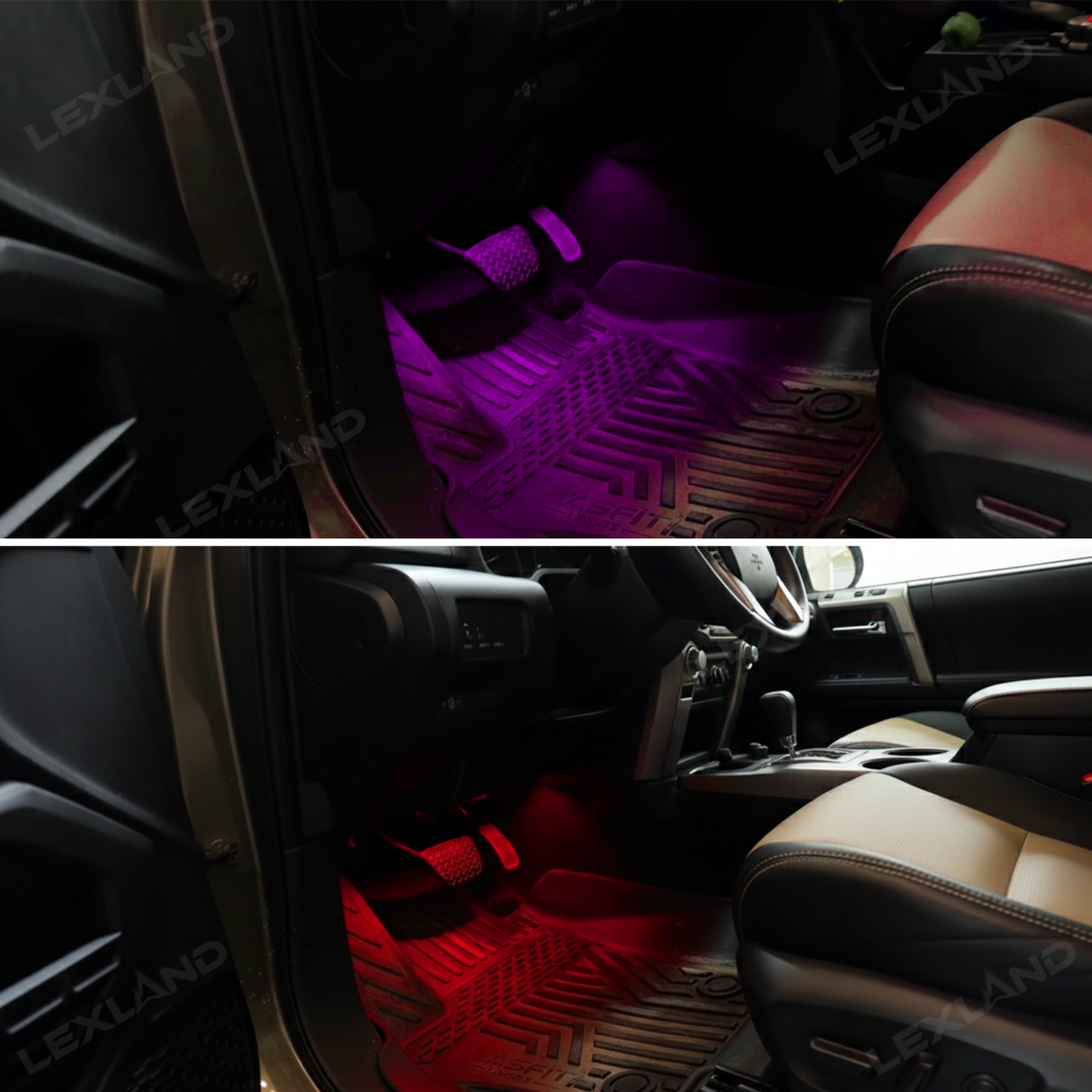 4Runner/Tacoma Footwell Lights LED Floor Foot Ambient Lighting for Toyota