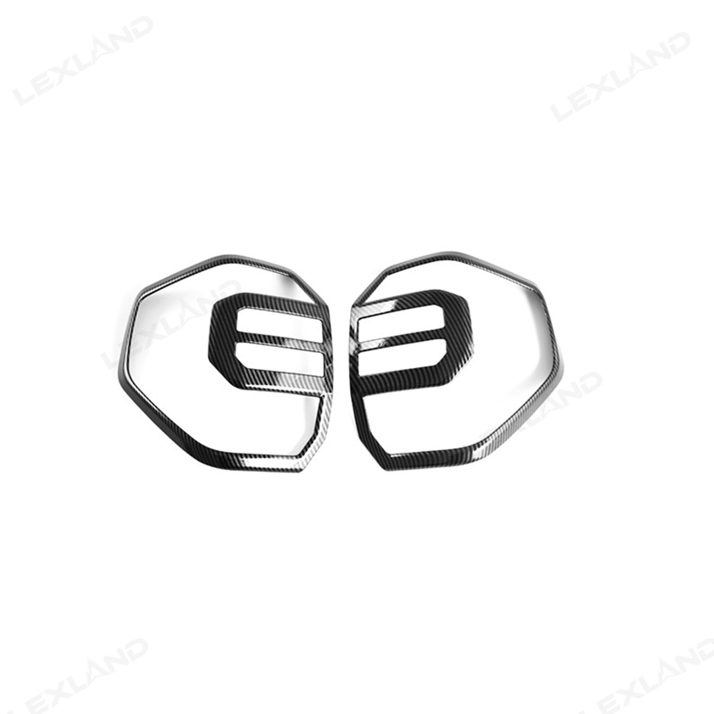 4Runner Tail Light Cover Trim ABS Carbon Fiber Style Rear Taillight Covers Decorative Overlay for Toyota