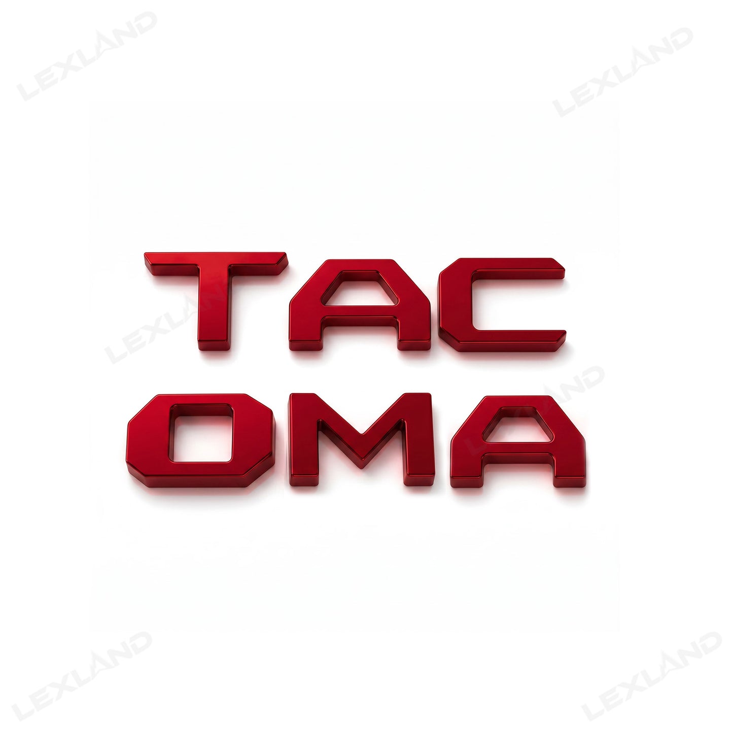 Tacoma 3D Tailgate Letters ABS Tailgate Insert Rear Emblems Decals for Toyota