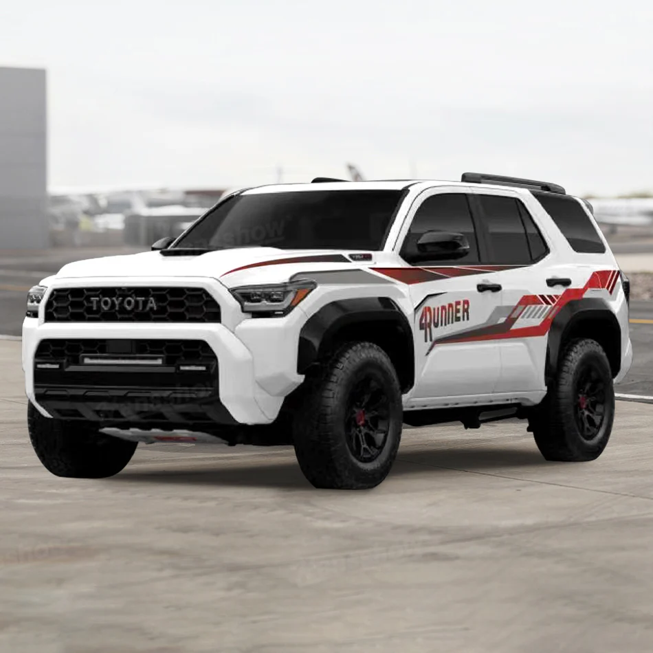4Runner Body Decals Vinyl Wrap with Retro Racing / Off-Road Decal Style