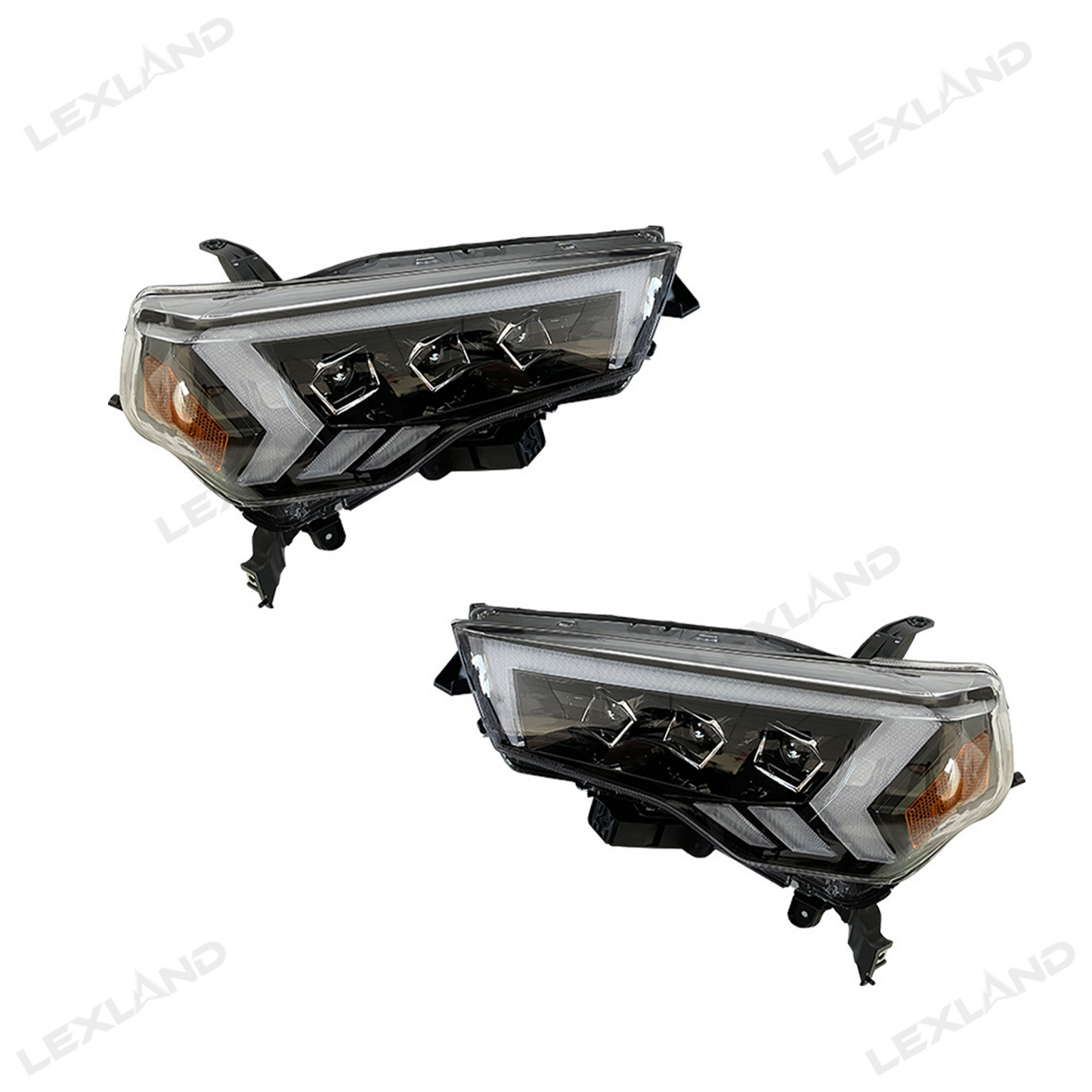 4Runner LED Headlights Front Head Lamps Assembly with Sequential Turn Signal for Toyota
