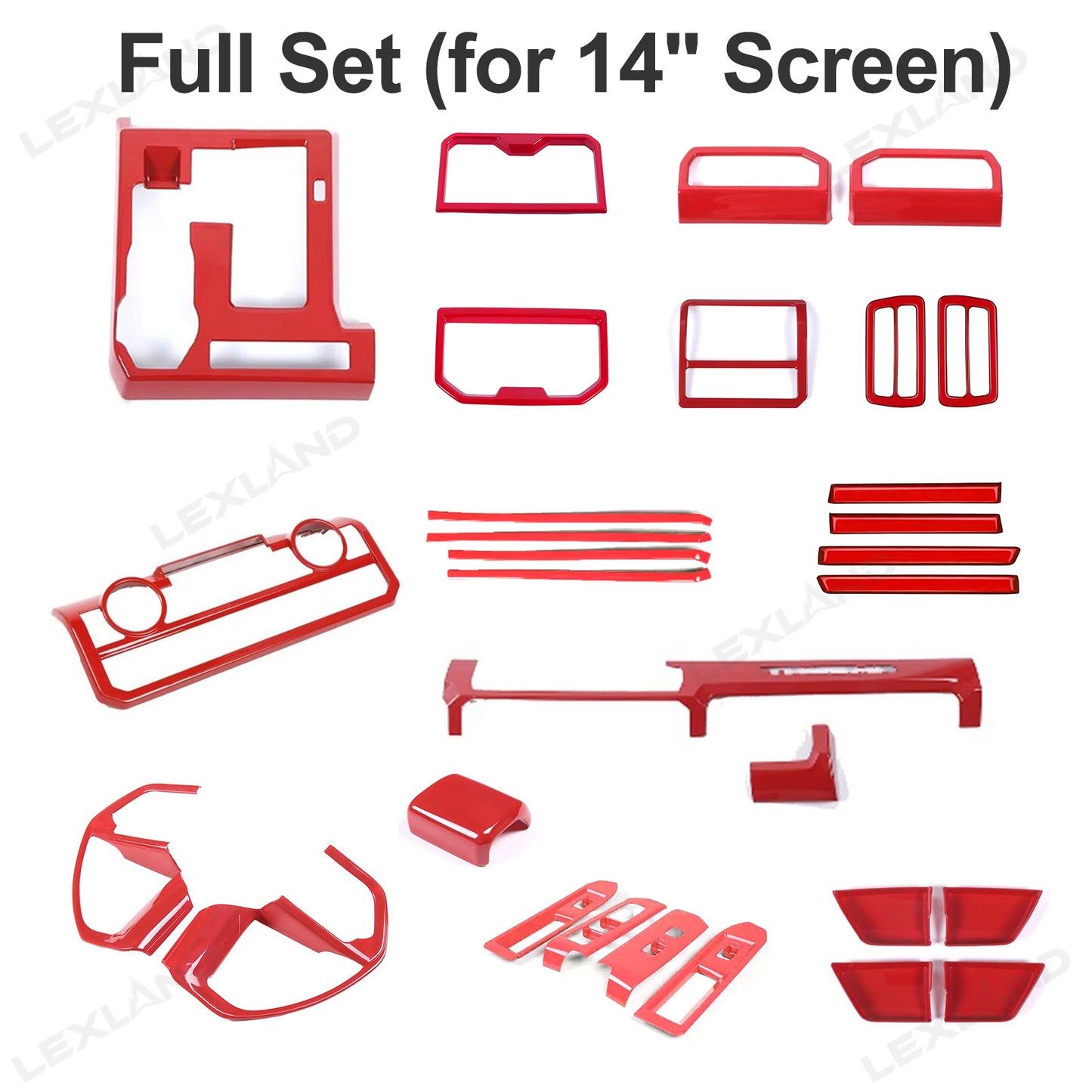 Tacoma Interior Accessories Kit ABS Central Control Cover Trim for Toyota