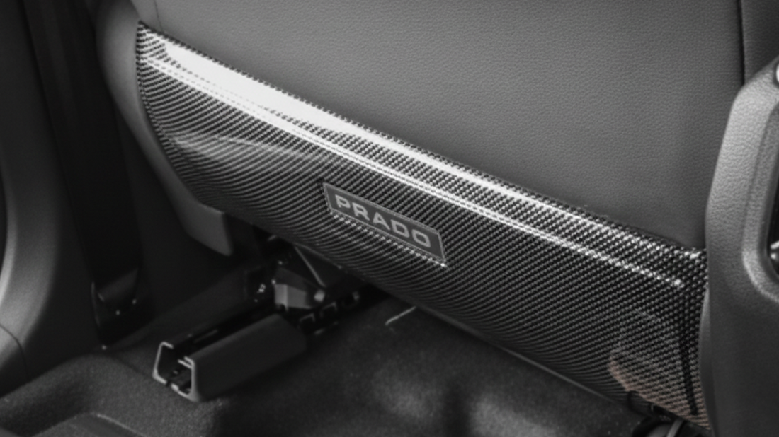 Land Cruiser LC250 Seat Back Anti-Kick Panels: Practical Interior Protection with Carbon Fiber Style Finish