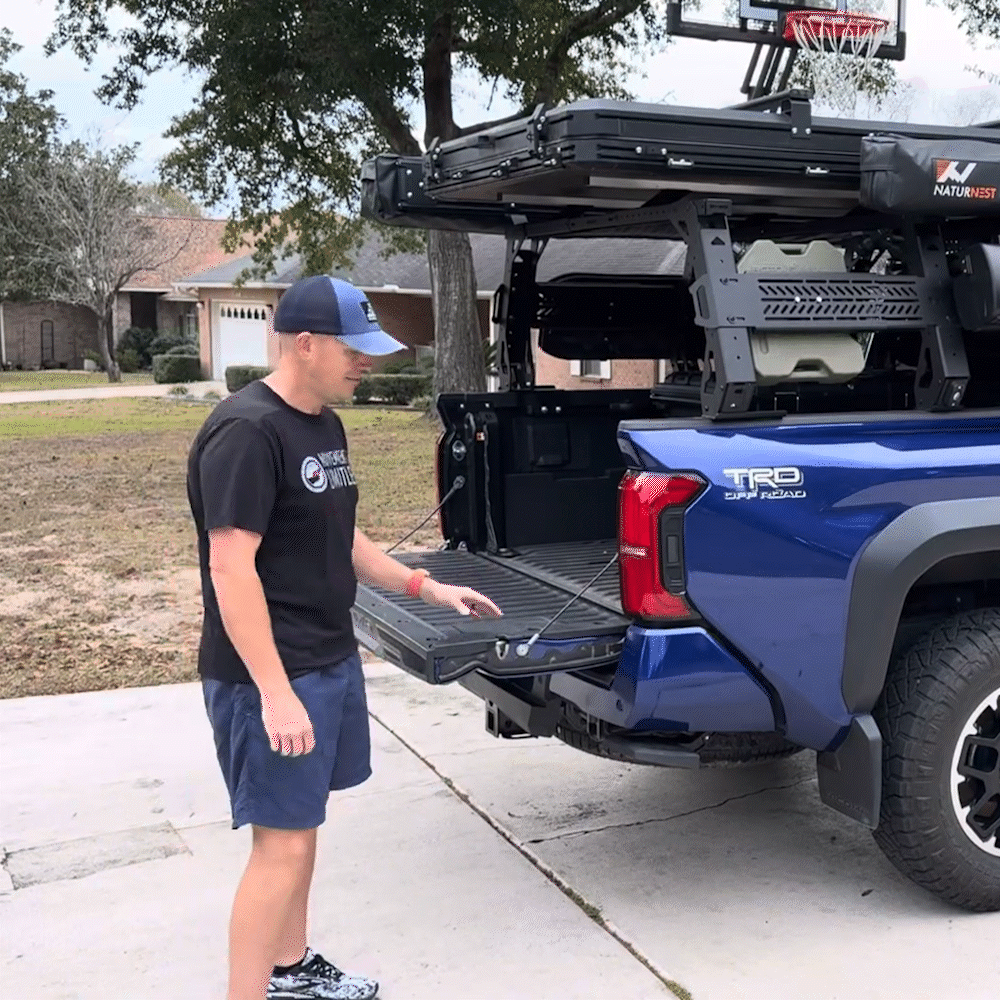 Tacoma Rear Bed Step Retractable Aluminum Truck Tailgate Step for Toyota