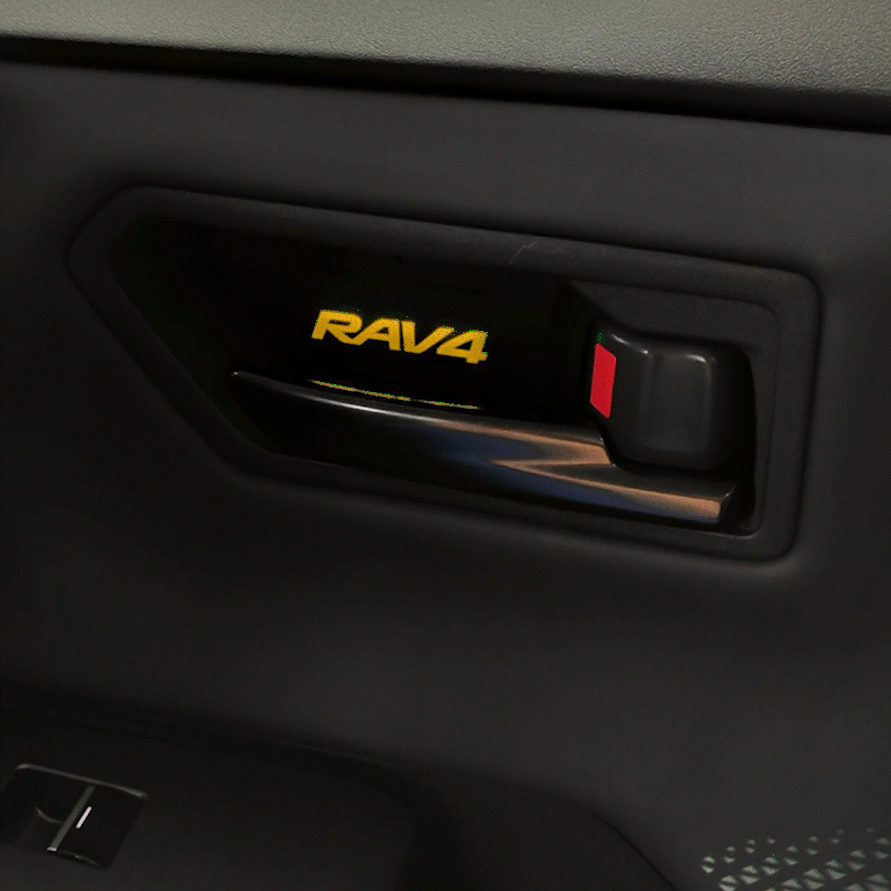 RAV4 Door Handle Bowl Lights Multi-color Interior Ambient Lighting Upgrade Kit 4PCS for Toyota