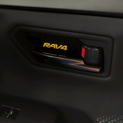 RAV4 Door Handle Bowl Lights Multi-color Interior Ambient Lighting Upgrade Kit 4PCS for Toyota