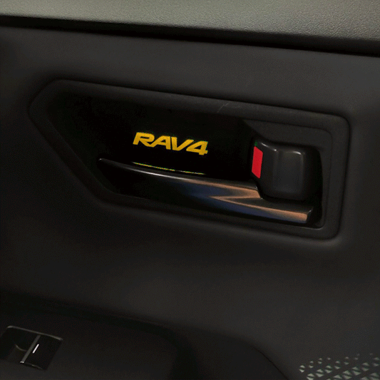 RAV4 Door Handle Bowl Lights Multi-color Interior Ambient Lighting Upgrade Kit 4PCS for Toyota
