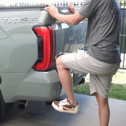 Tundra Rear Bed Step Retractable Aluminum Truck Tailgate Step Folding Bumper Step for Toyota