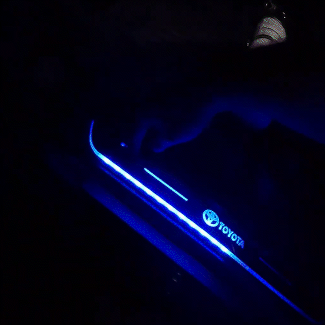 4Runner/Tacoma Illuminated Door Sill Plates RGB LED Door Sill Protectors Trim Covers for Toyota
