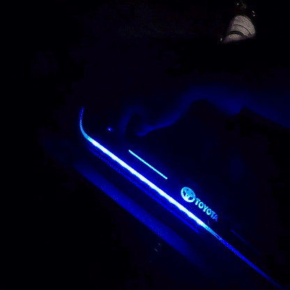 4Runner/Tacoma Illuminated Door Sill Plates RGB LED Door Sill Protectors Trim Covers for Toyota