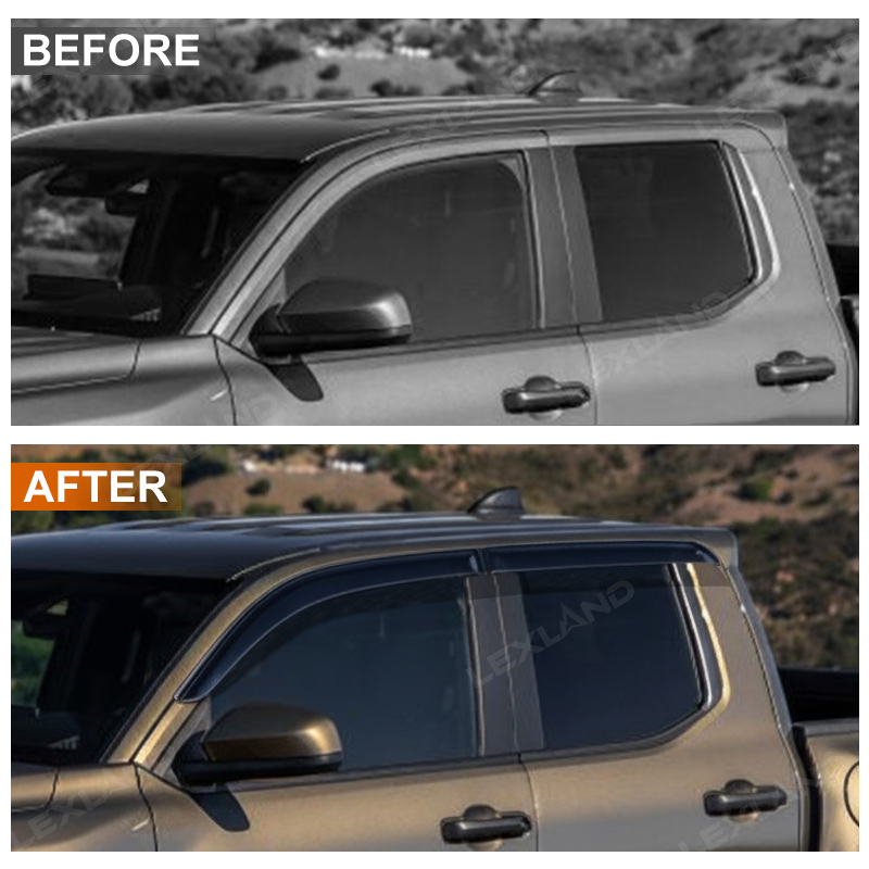 Tacoma Window Deflectors ABS Window Visors Rain Guards for Toyota