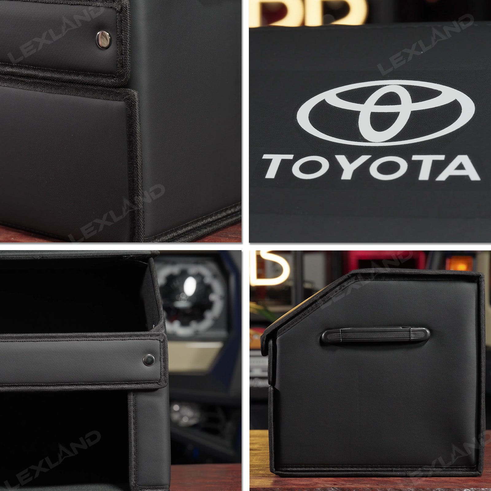 Toyota Trunk Storage Box Trunk Organizer with Toyota Logo Luggage