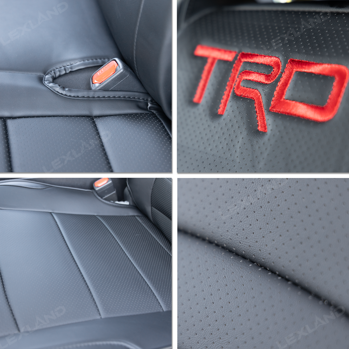 Tacoma /4Runner Seat Covers Full Coverage Embossed Seat Protector with TRD Style