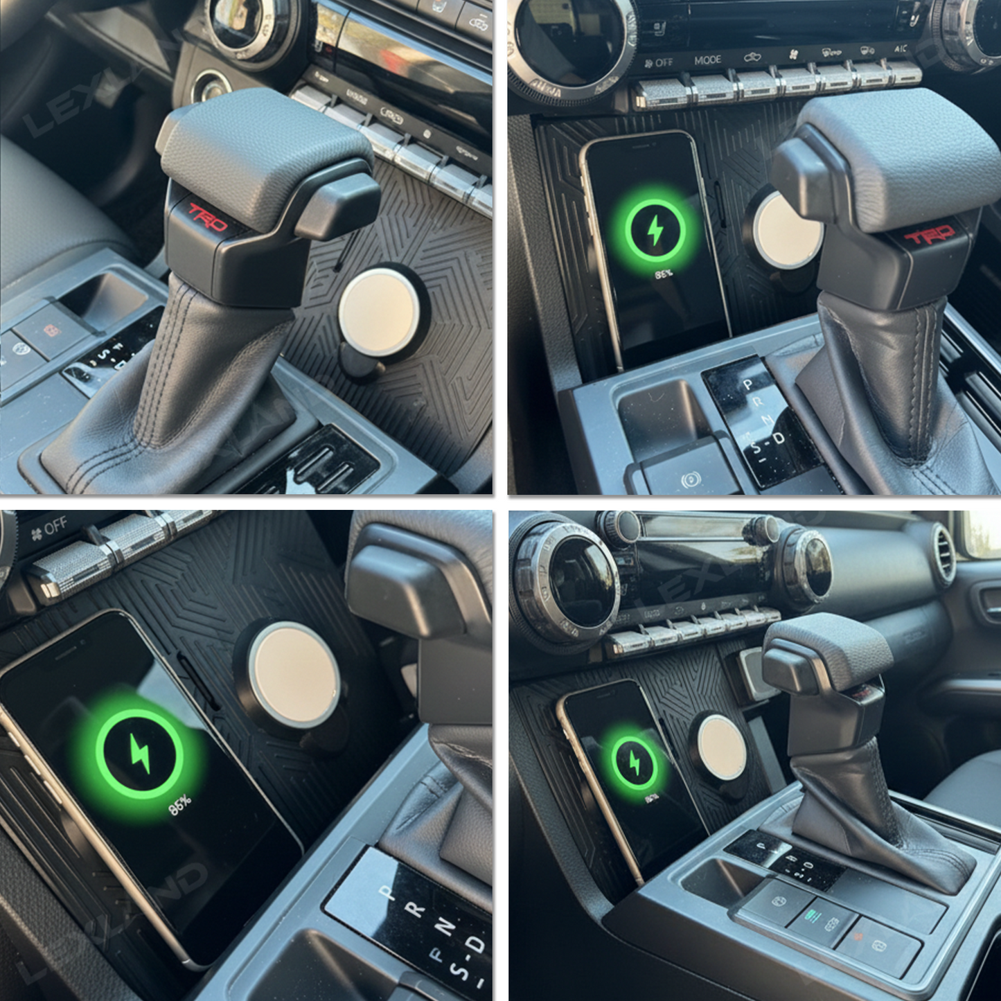 Tacoma Dual MagSafe Wireless Charging Stand Charger Mount for Toyota