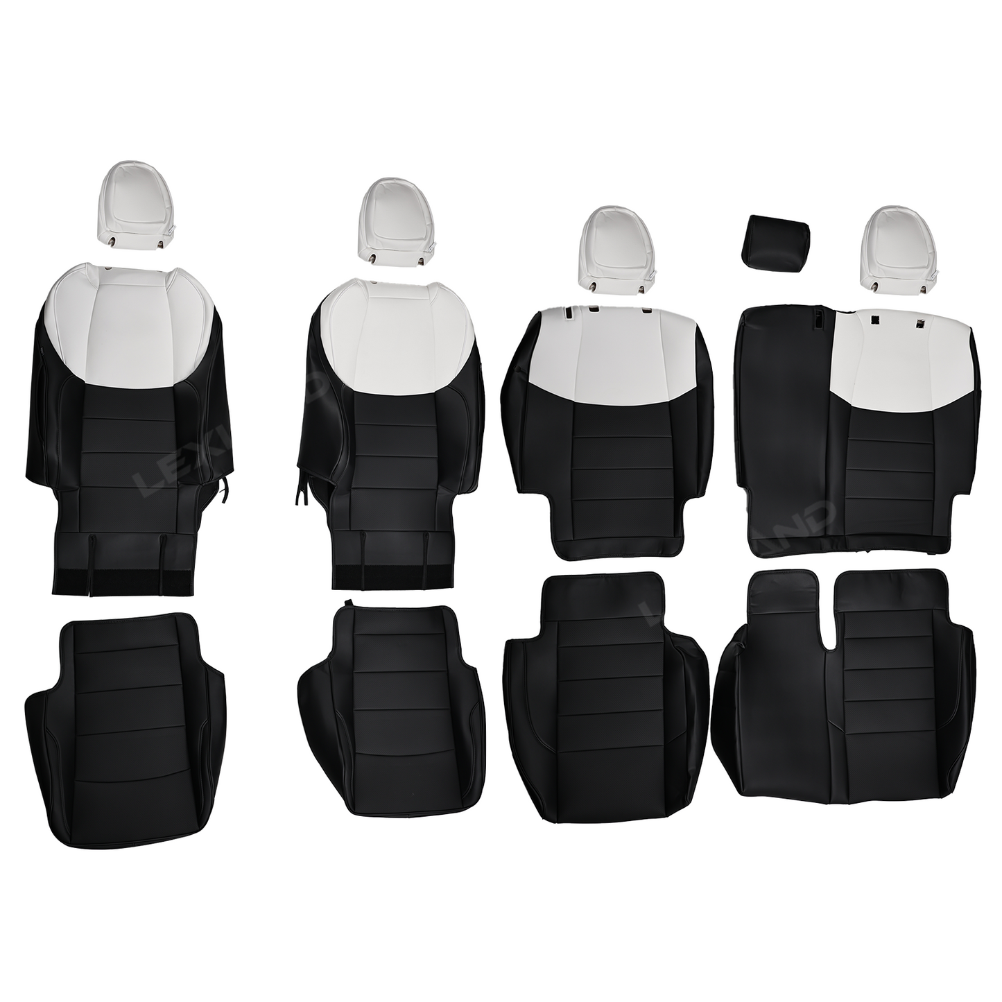 Tundra TRD Style Seat Covers Front and Rear Interior Seat Protectors for Toyota