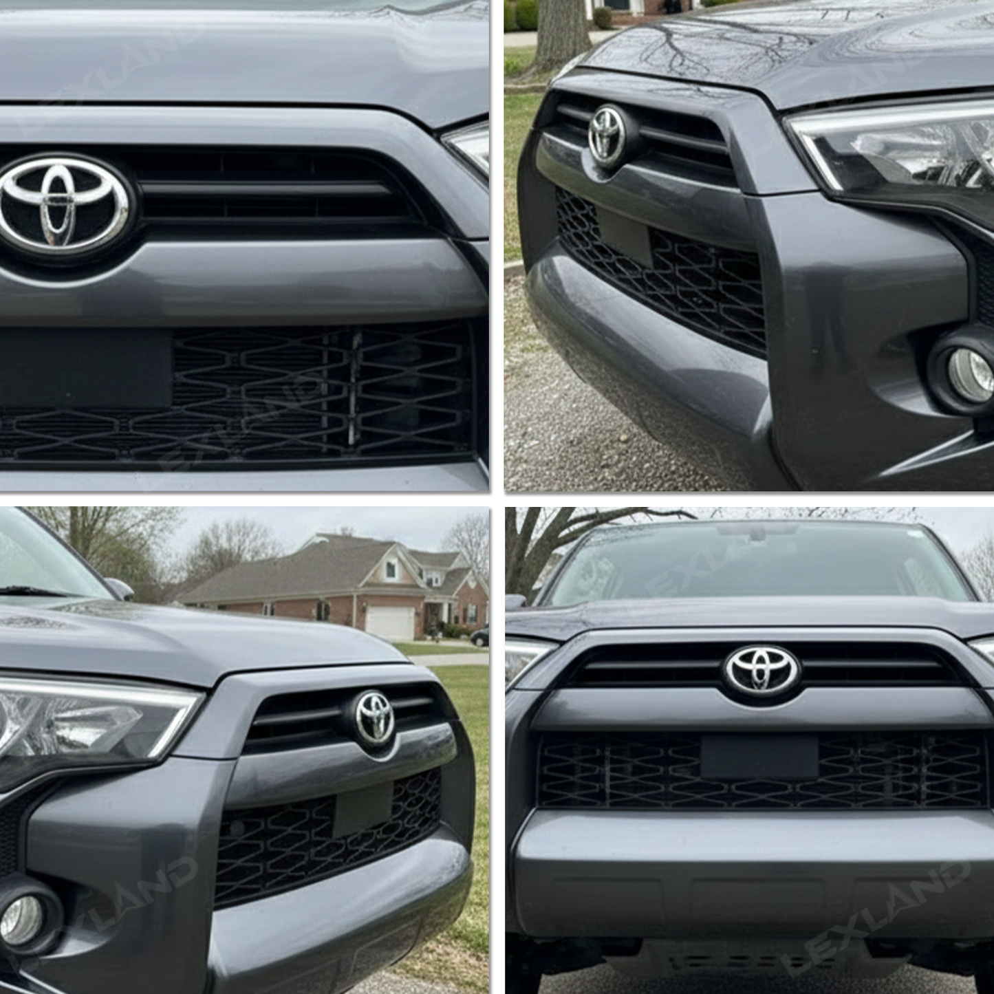 4Runner Front Center Grille Insert Cover Trim Middle Grille Insert Cover Strips for Toyota