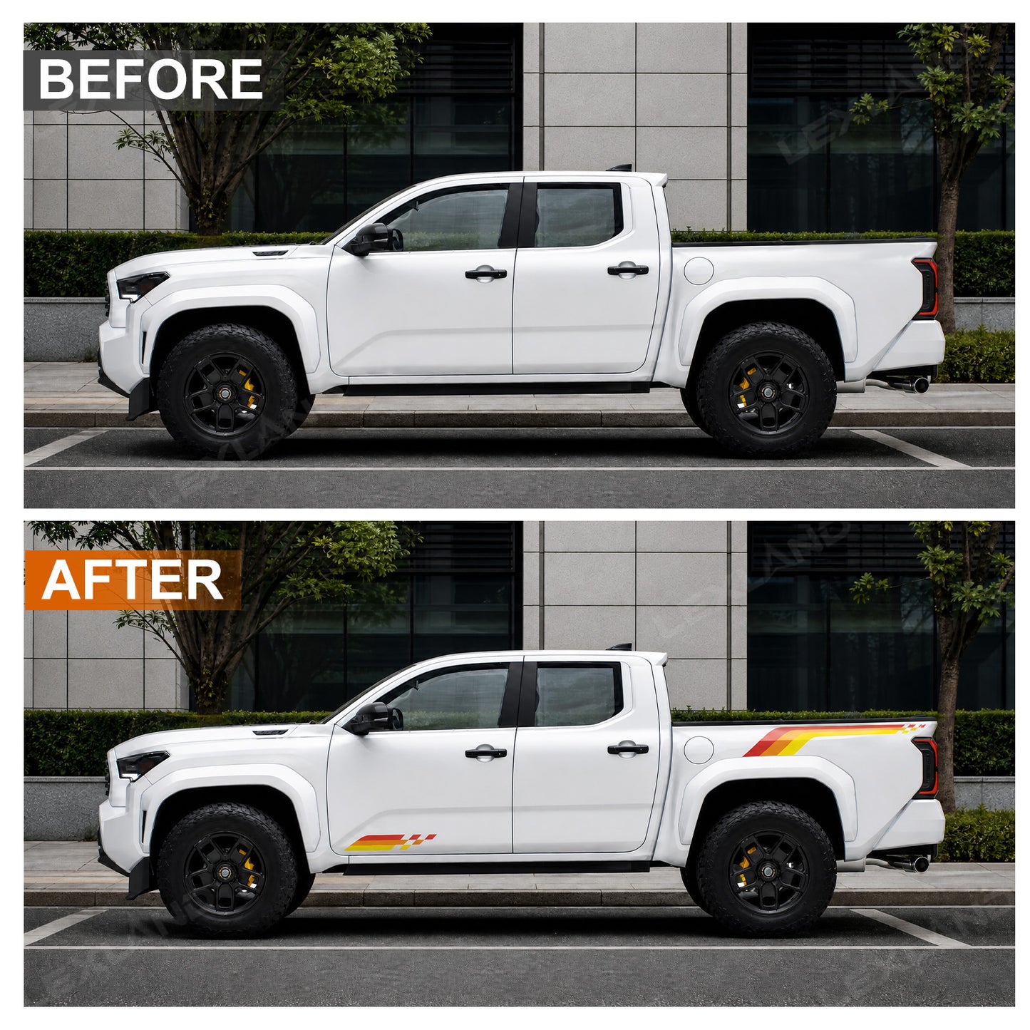 Tacoma Tailgate Body Vinyl Decals Truck Graphics Stripes Stickers for Toyota