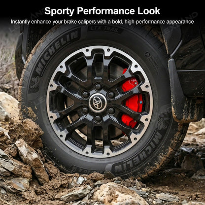 Tundra Brake Caliper Covers Front and Rear Bolt-On Caliper Protectors for Toyota