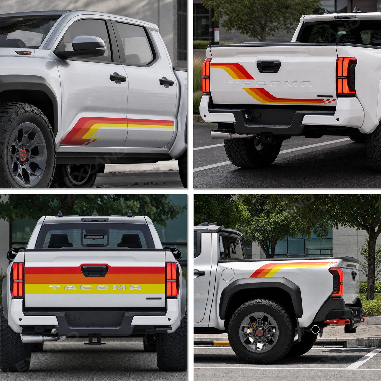 Tacoma Tailgate Body Vinyl Decals Truck Graphics Stripes Stickers for Toyota