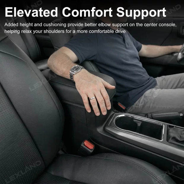Tacoma Center Console Cover Black Armrest Covers For Toyota