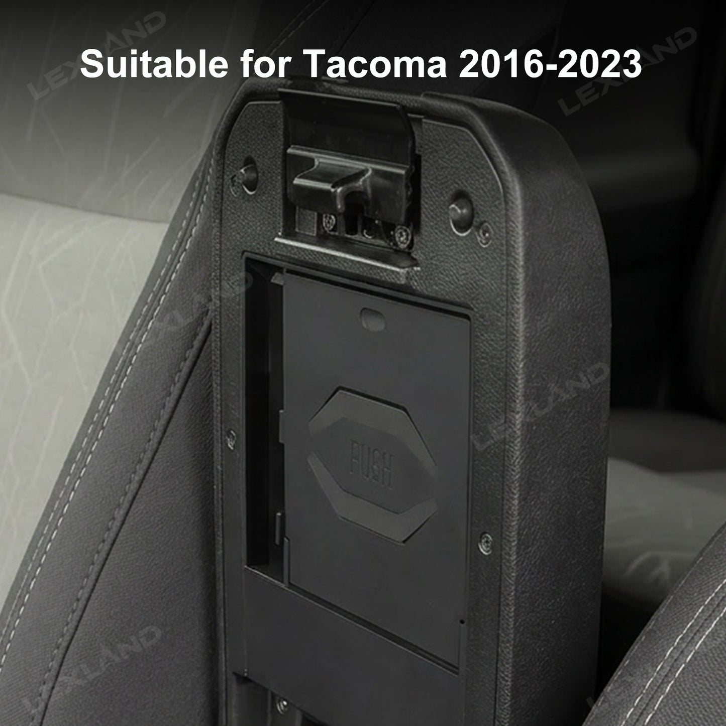 Tacoma Center Console Organizer No-Drill Hidden Storage Box Armrest Secret Compartment 2.0