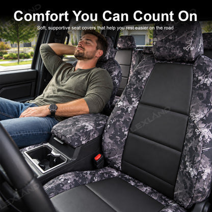 Tacoma/4Runner Seat Covers Nappa Leather Camo Seat Protector 3.0 for Toyota