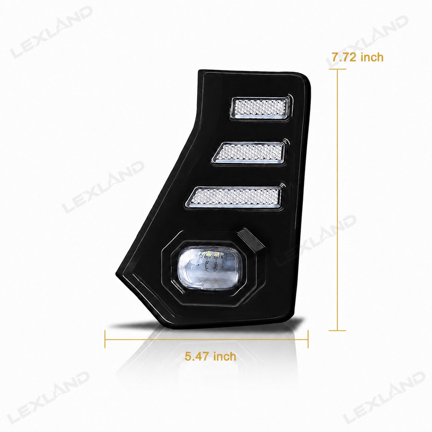 Tacoma LED Daytime Running Lights DRL White/Amber Fang Lamps Front Accent Lights for Toyota