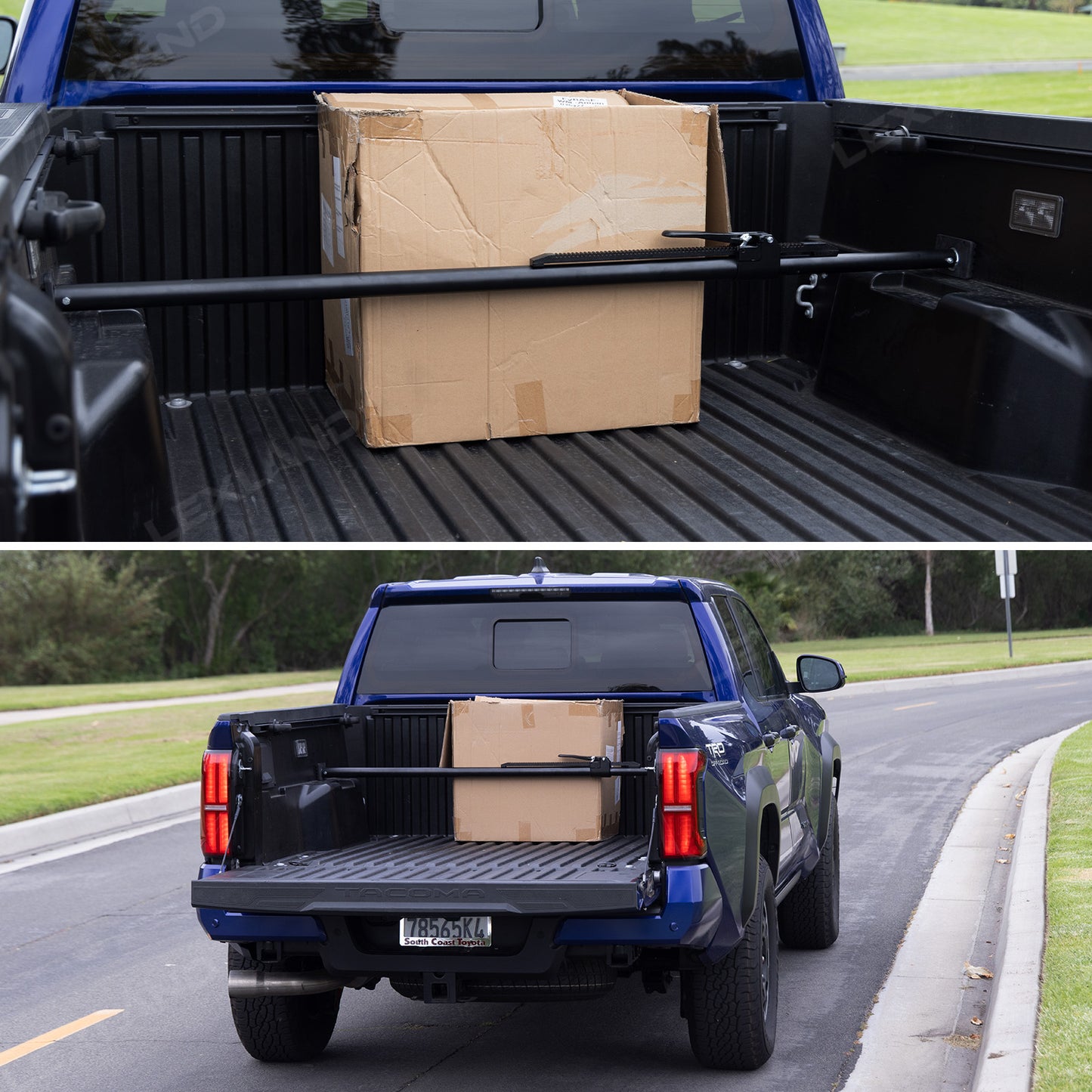 Tacoma/4Runner Cargo Stabilizer Bar Adjustable Truck Bed Load Stop Divider Bar for Toyota