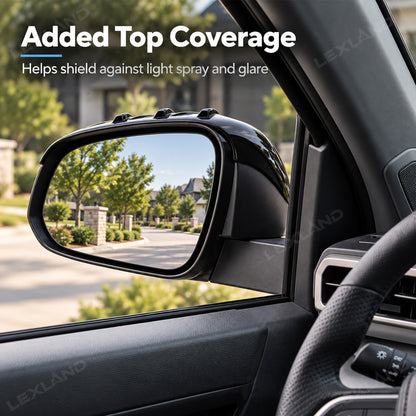 Tacoma/4Runner Side Mirror Cover ABS Rear View Mirror Cap Decoration Protection 2PCS Rain-Deflecting Design