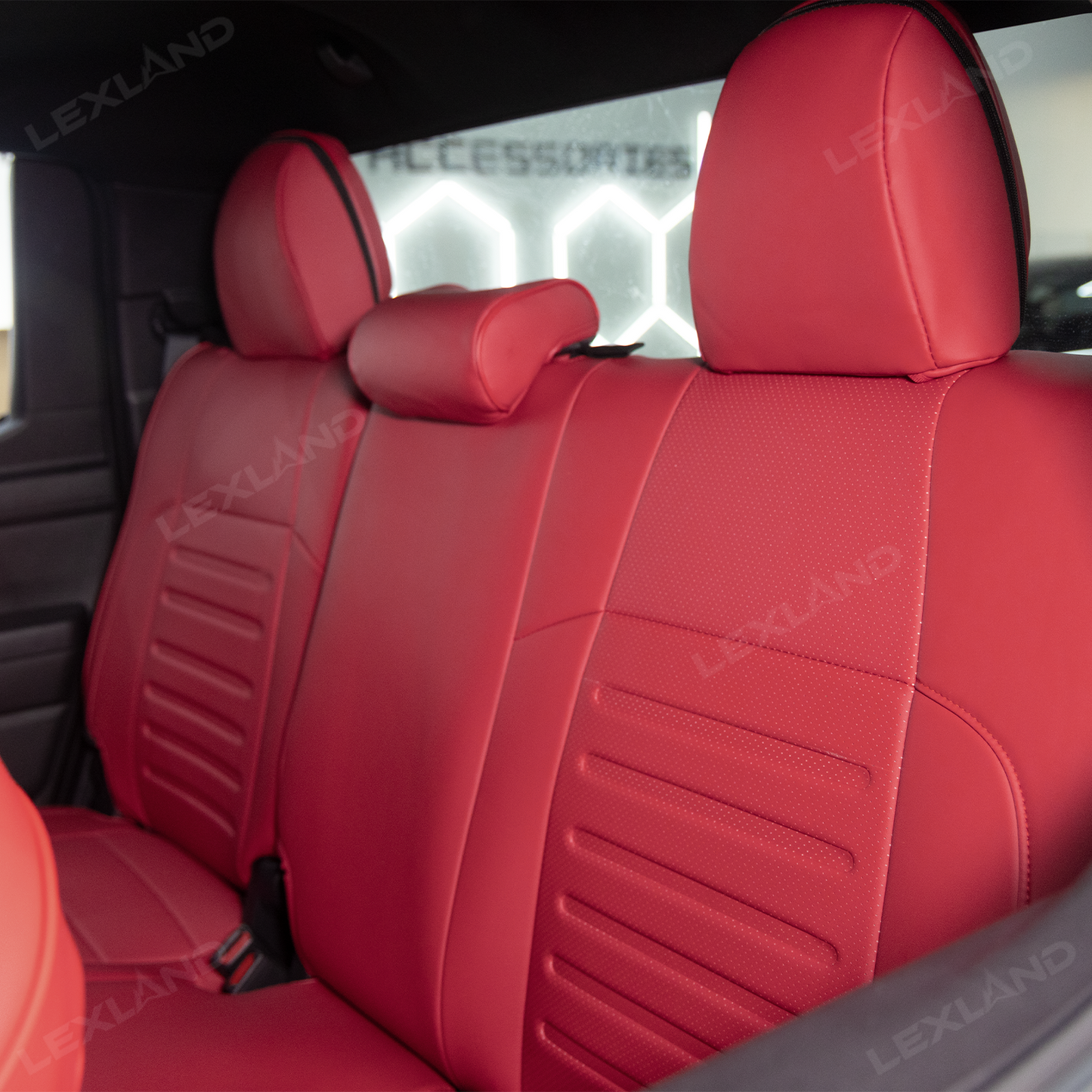Tacoma /4Runner Seat Covers Full Coverage Embossed Seat Protector with TRD Style