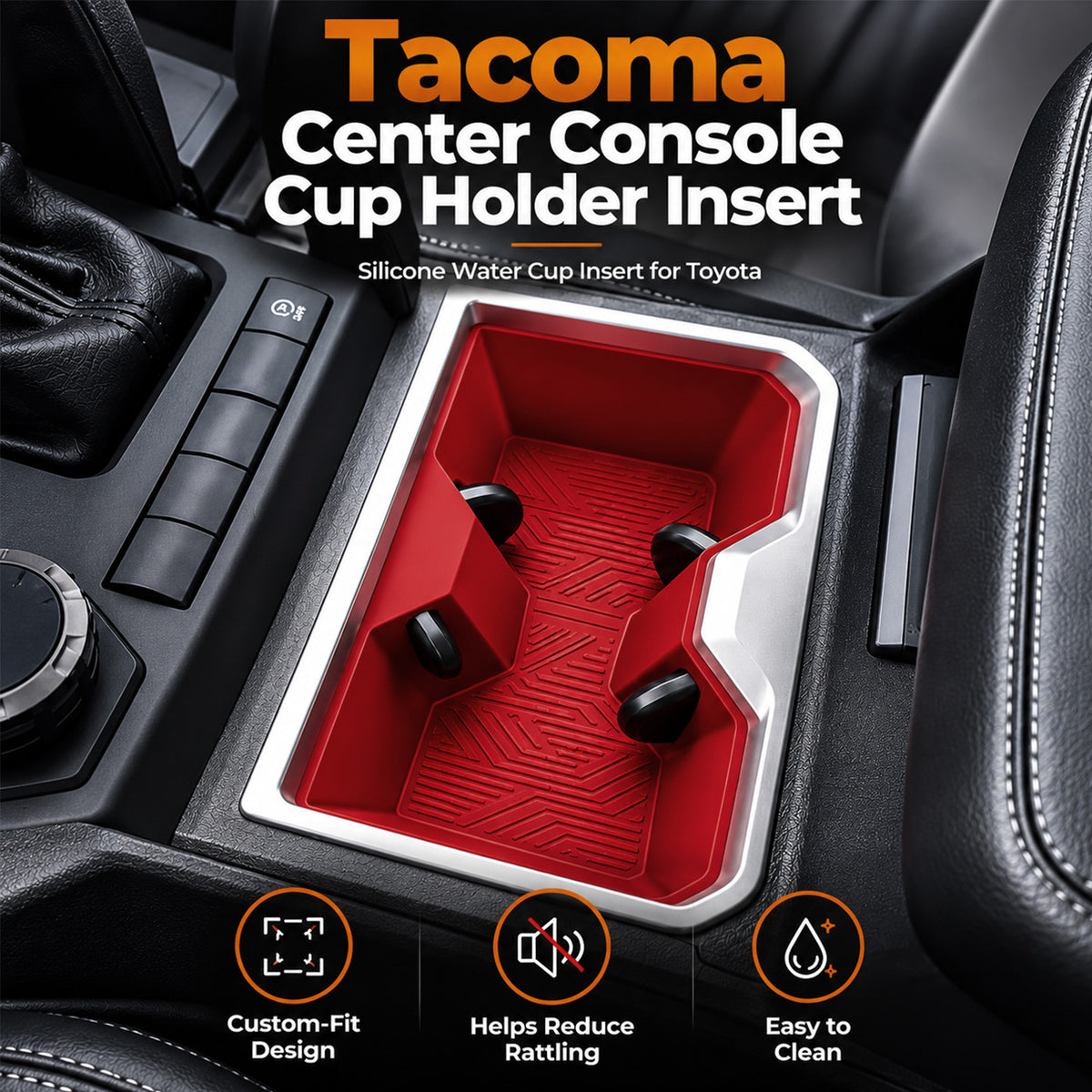 Tacoma/4Runner Interior Silicone Liner Insert Interior Cover & Organizer Set for Toyota