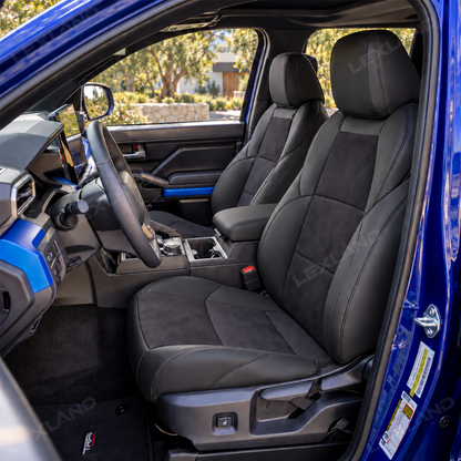Tacoma/4Runner Seat Covers Suede & Nappa Leather Interior Seat Upholstery Upgrade for Toyota