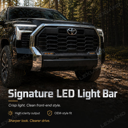 Tundra LED Daytime Running Lights DRL Grille Side Lights Dynamic Sequential Turn Signals