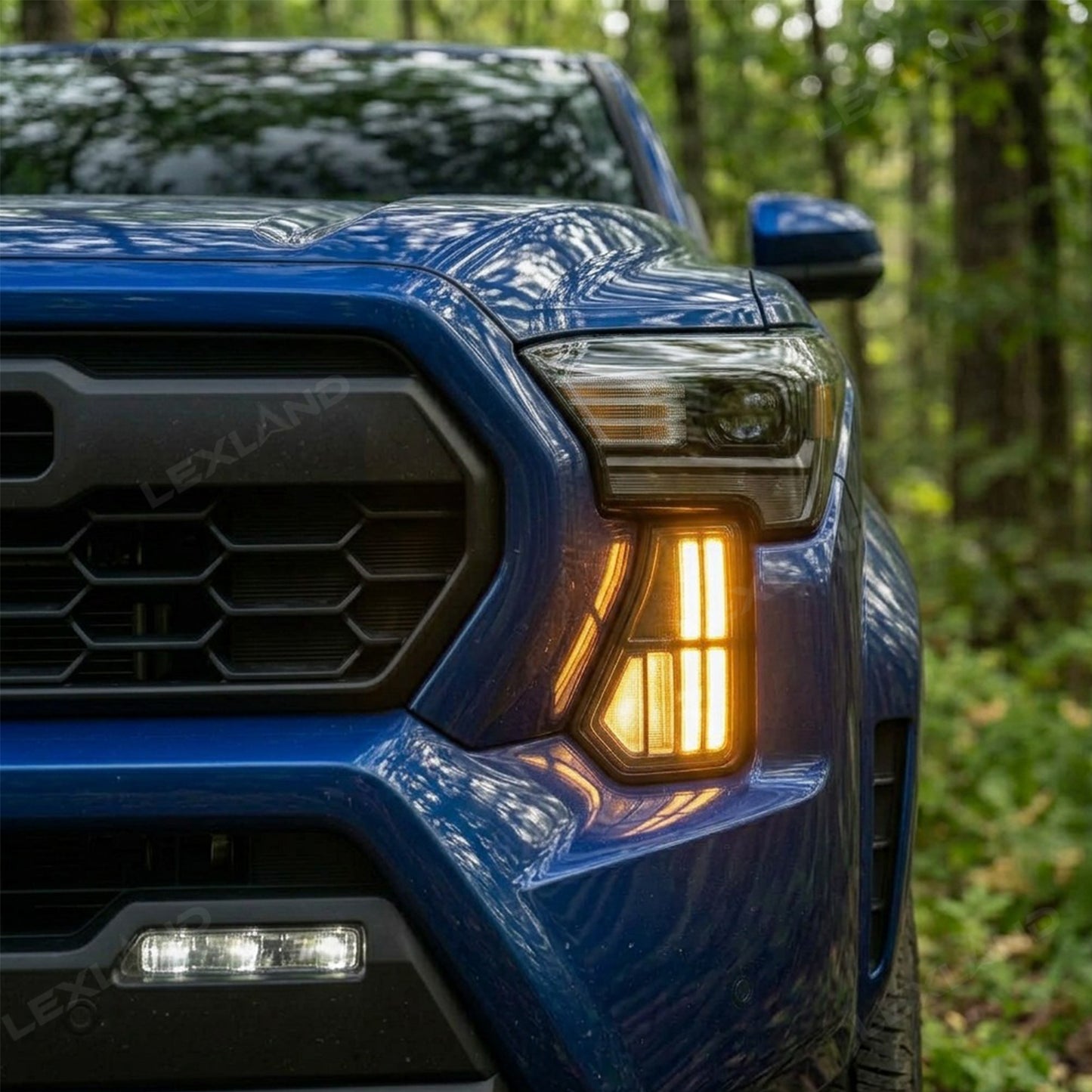 Tacoma LED Daytime Running Lights Dual-Color Turn Signal Fang Lamps DRL for Toyota