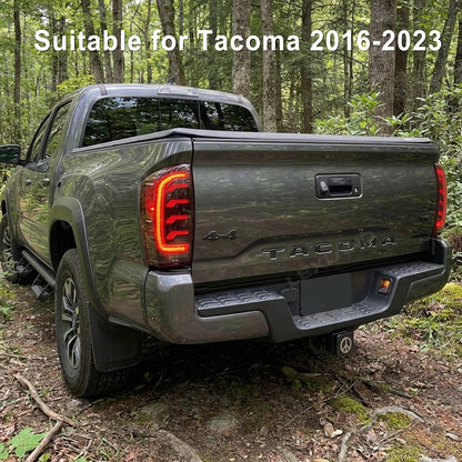 Tacoma LED Tail Lights Smoked Dynamic Form Lighting Sequential Rear Lamps Assembly for Toyota