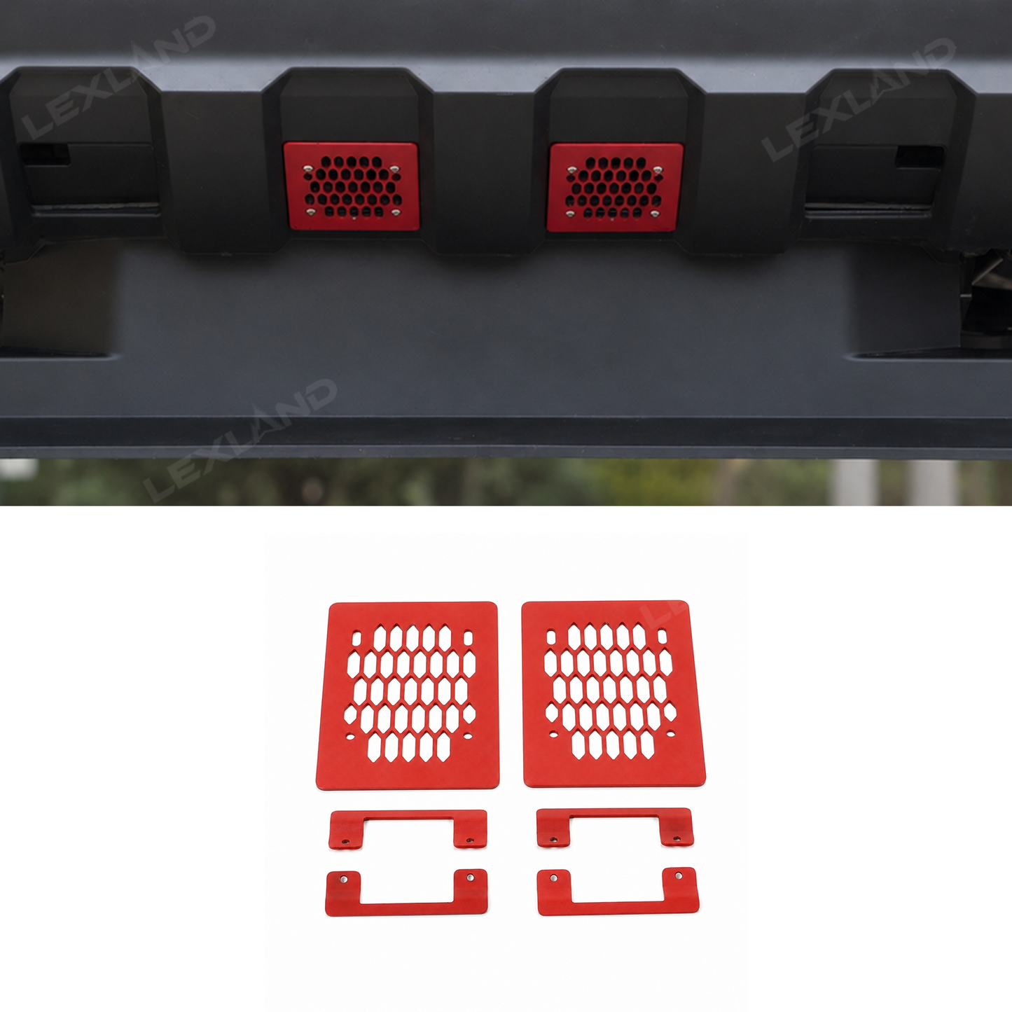 Tacoma Front Bumper Lower Air Vent Grille Guard Cover Air Intake Insect Screen 2PCS for Toyota