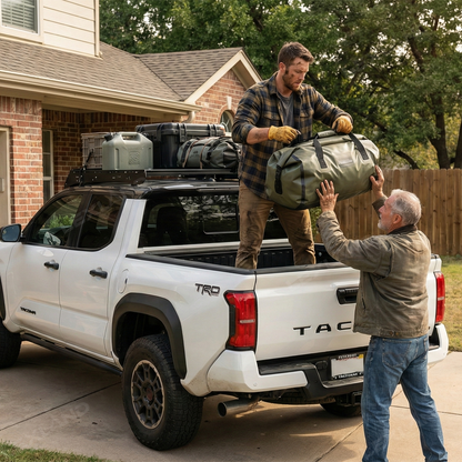 Tacoma Roof Rack Split Crossbar Carbon Steel Roof Cargo Platform Cross Bar