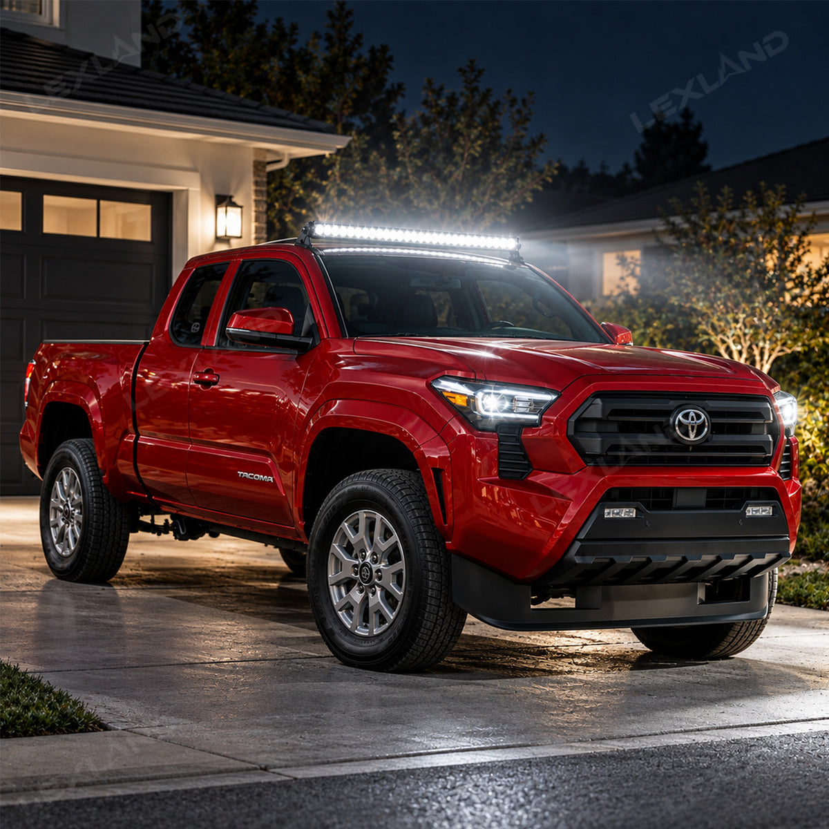 Tacoma Roof Combo Slim LED Work Light Bar 45-Inch Roof-Mounted Off-Road Driving Light for Toyota