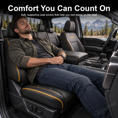 F-150 Crew Cab XL/XLT Seat Covers Custom-Fit Seat Protector Interior Seat Upgrade