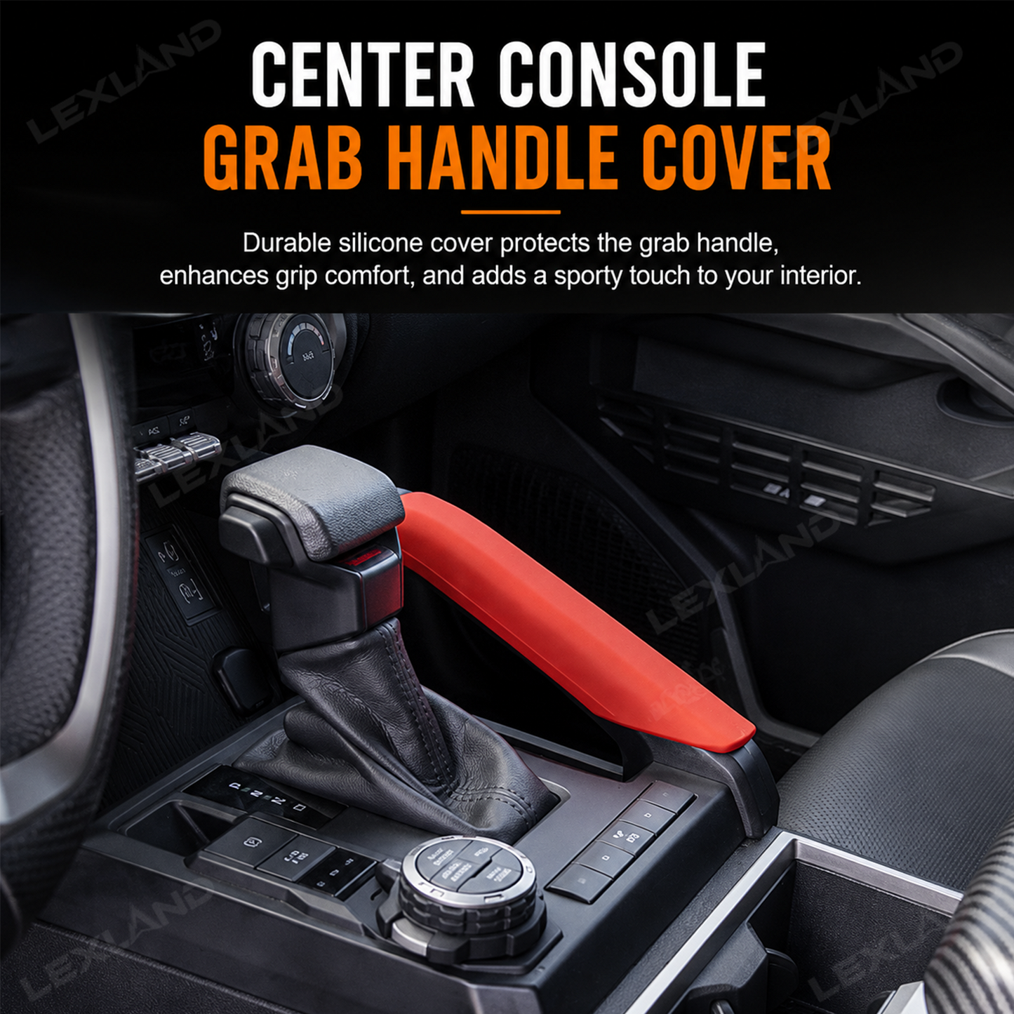 Tacoma Center Console Grab Handle Cover Silicone Interior Cover Trim for Toyota