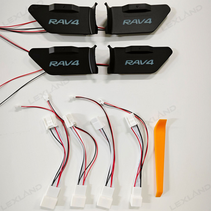 RAV4 Door Handle Bowl Lights Multi-color Interior Ambient Lighting Upgrade Kit 4PCS for Toyota