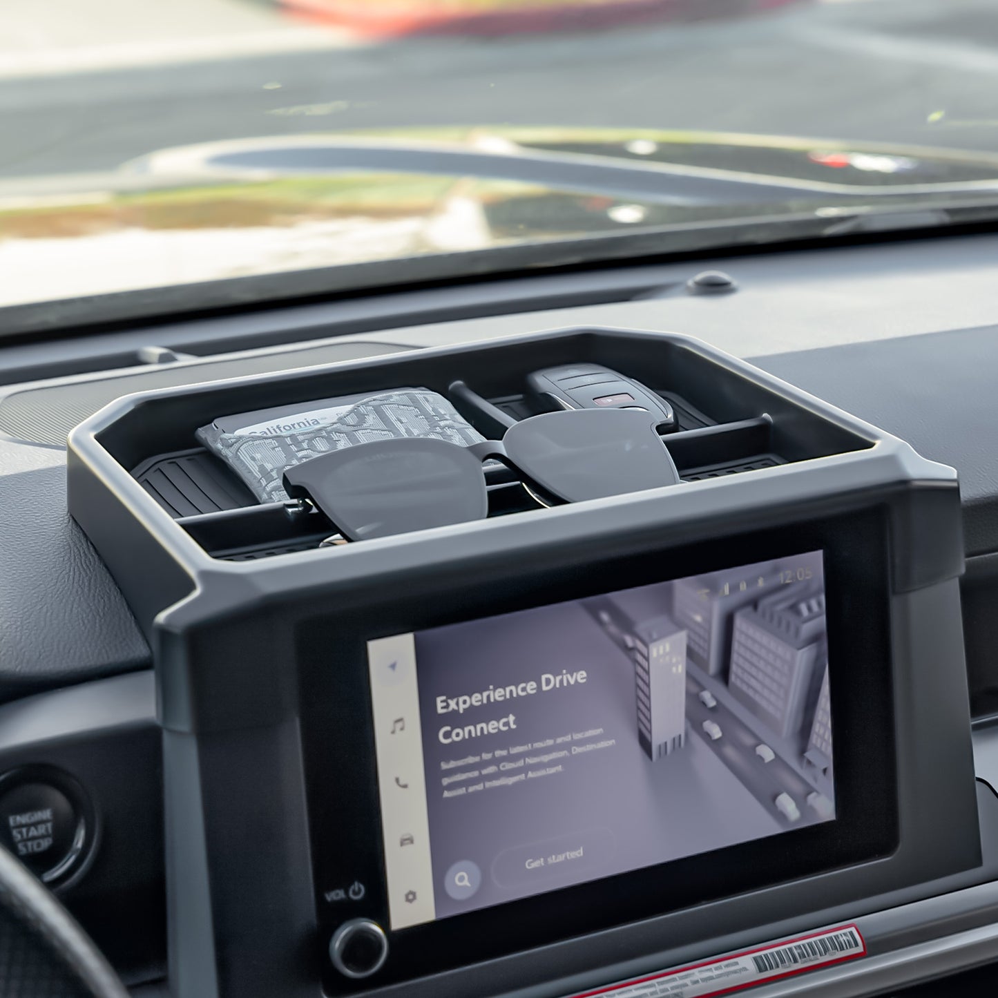 Tacoma/4Runner Dashboard Organizer Tray Behind Screen Interior Dash Storage Box for Toyota