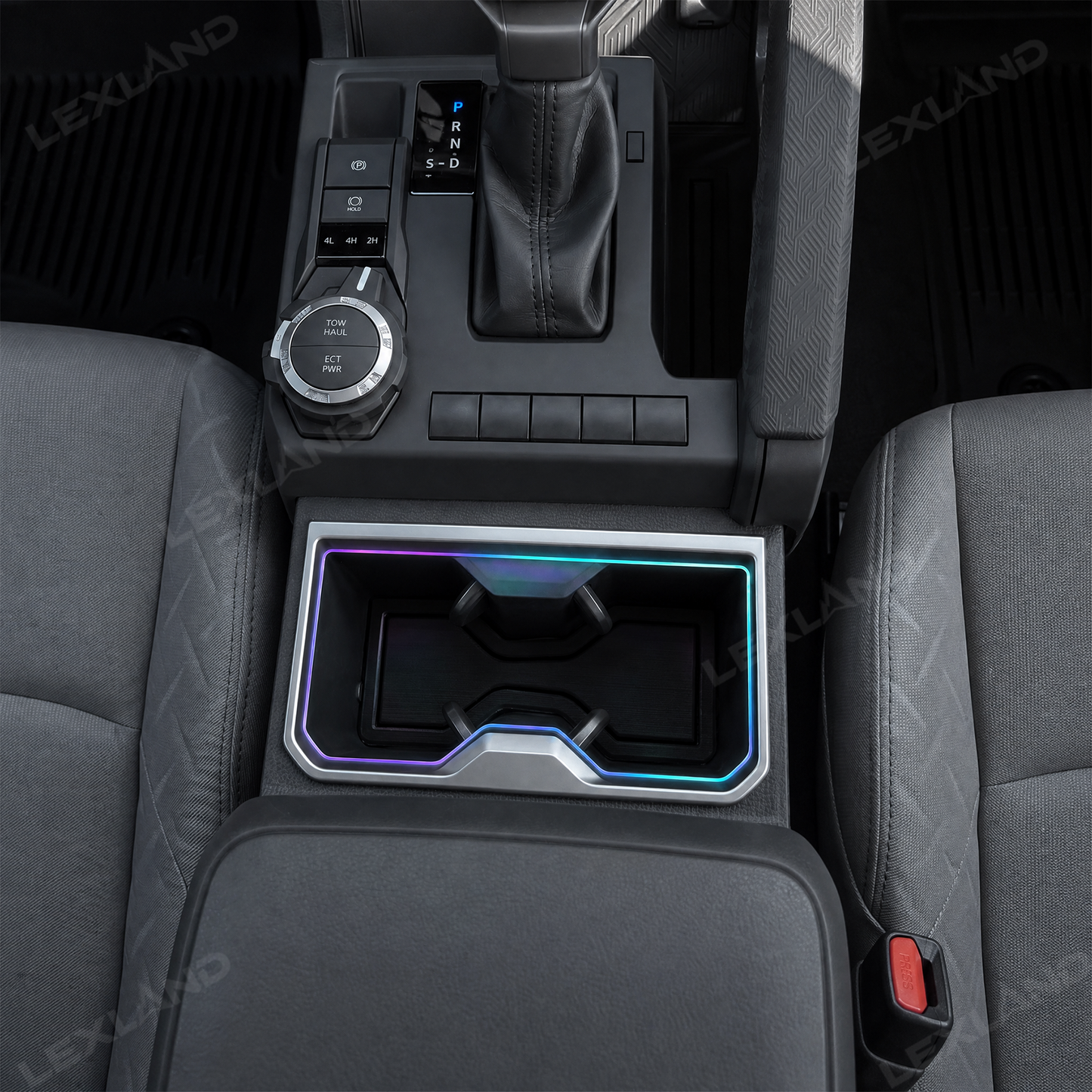 Tacoma Cup Holder RGB Ambient Lighting Kit Interior Cupholder Light Upgrade for Toyota