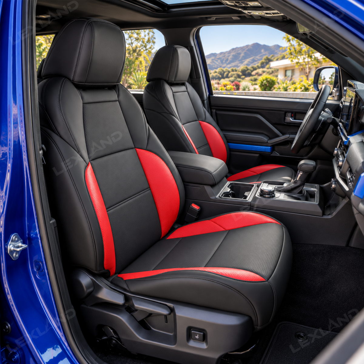 Tacoma /4Runner Seat Covers Carbon Fiber Style Seat Protector Interior Trim Upgrade for Toyota