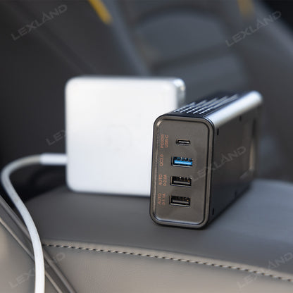 Tacoma/4Runner 200W Portable Power Inverter DC 12V to 110V AC Converter with LED Display & Cigarette Lighter Plug