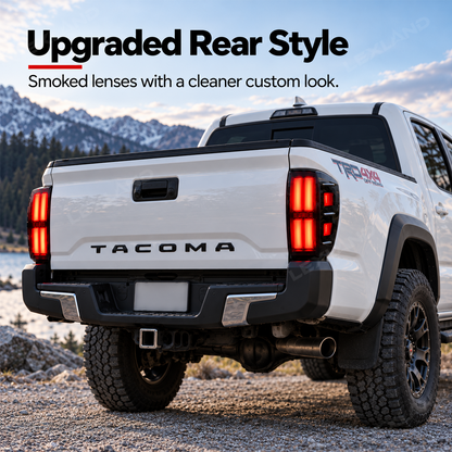 Tacoma 3rd Gen Tail Lights LED Form Lighting Rear Lamps Assembly for Toyota