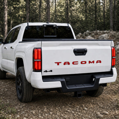 Tacoma 3D Tailgate Letters ABS Tailgate Insert Rear Emblems Decals for Toyota