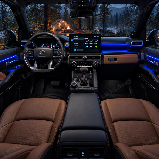 4Runner RGB Doors & Dashboard Ambient Lighting Kit Dynamic Interior LED Light Strips with App Control & Music Sync