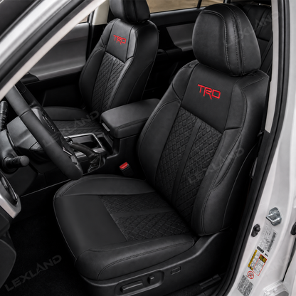 Tacoma/4Runner Diamond Design Seat Covers Premium Nappa Leather Interior Seat Protectors for Toyota